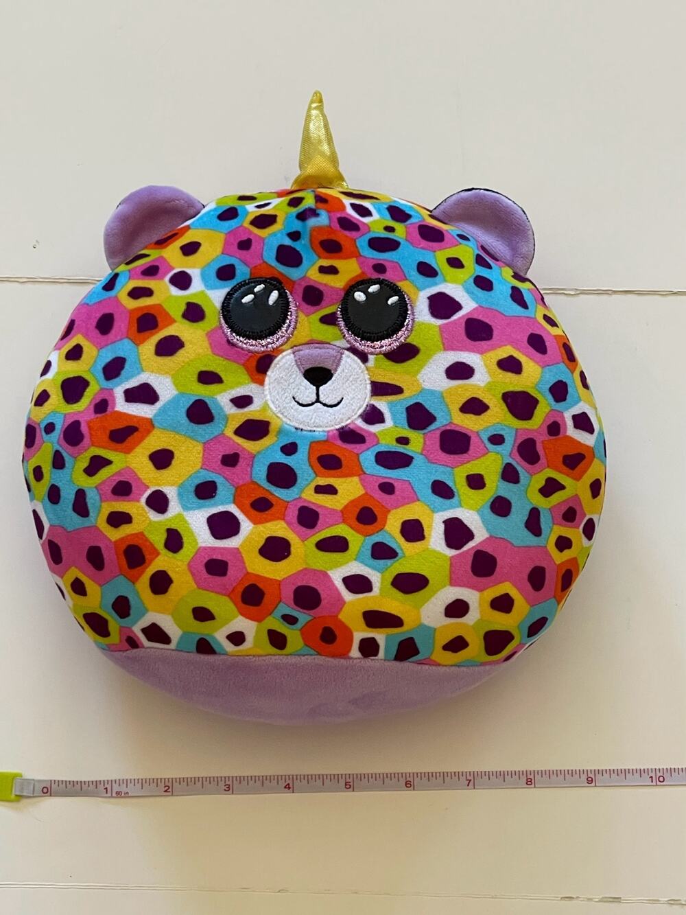 TY Squish A Boo Plush Giselle Rainbow Leopard  2021